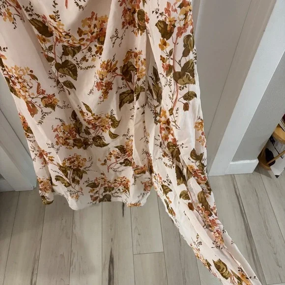 NWT Reformation Senna Bella Floral High Slit Sleeveless Maxi Dress Size 16 New - Picture 9 of 11